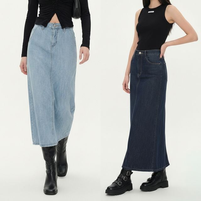 A라인 롱데님 스커트 JEB-1006700