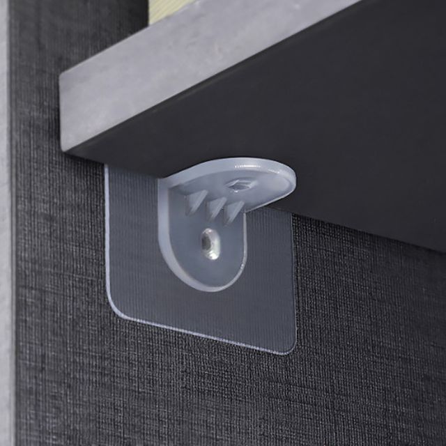 칸막이 선반 받침 스티커 부착 홀더 책장받침대 6x6cm