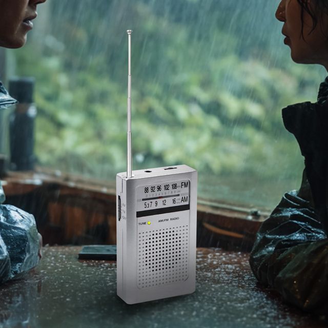 코비PR30 미니 휴대용 AM FM라디오 야구장 축구장 재난대비 건전지사용