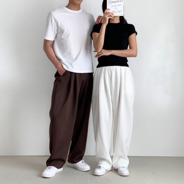 남녀공용 슈나 캐도프 3턱 와이드바지 SD-250415