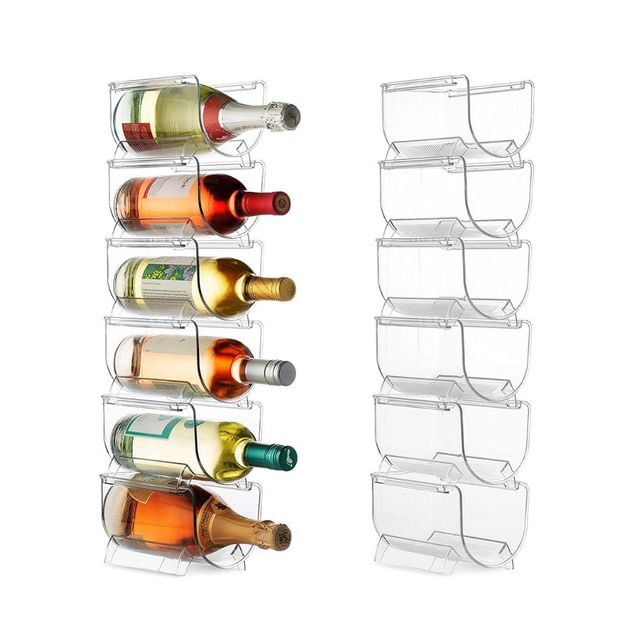 투명 와인 랙 보관함 와인병 수납 홀더