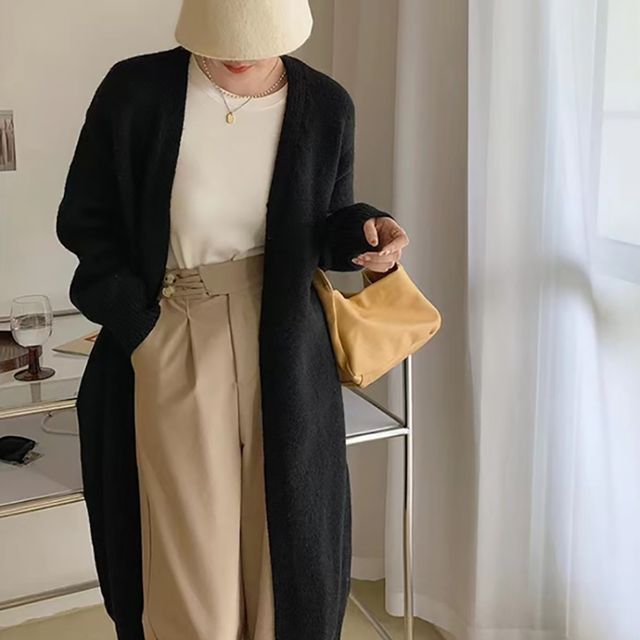 여성 니트 롱 가디건 OSM-1006003