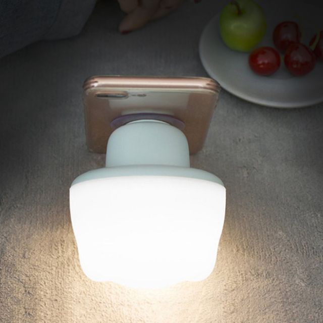 큐방부착 밝기 조명등 색상변환 버섯돌이 무드등