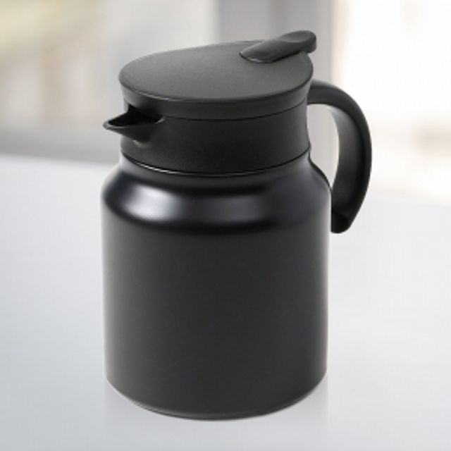 티웨어 이중진공 보온주전자(900ml) (블랙) 차포트