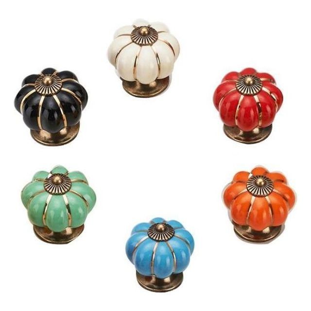 호박 디자인 서랍 손잡이 가구 손잡이 세트