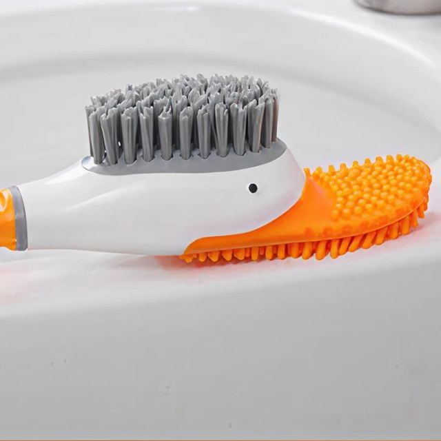 오리 변기솔 변기 청소솔 화장실 욕실 실리콘 솔