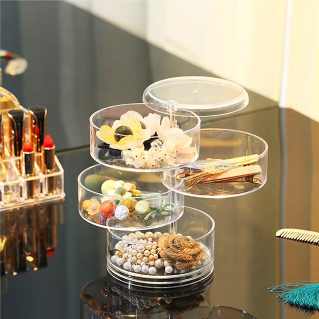 키밍 4단 회전식 보석함 쥬얼리 악세사리 보관함 수납