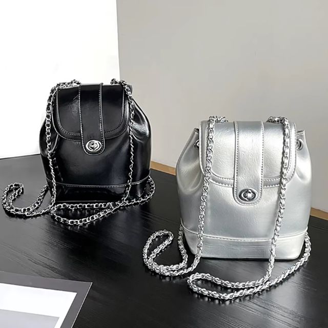 여성 레더 체인 백팩 OSM-1005975