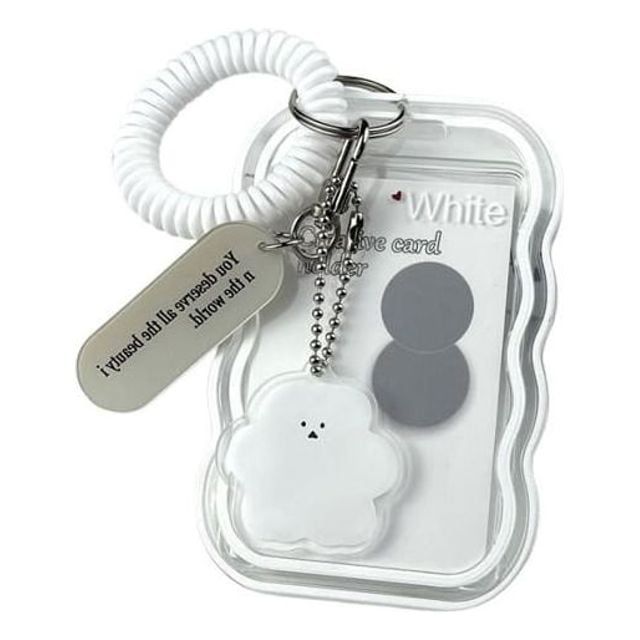 투명 교통카드 홀더 학생증 사원증 키홀더 케이스