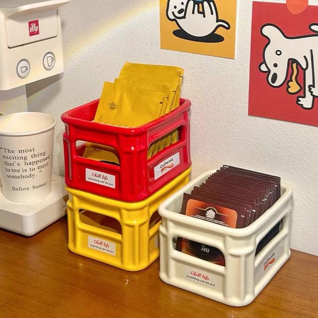 키밍 세라믹 미니 맥주 박스 소품정리함 보관 케이스