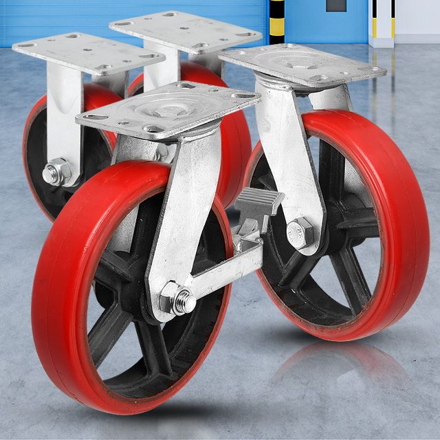 CF고중량바퀴 10 적색/캐스터 발통 고하중 산업용
