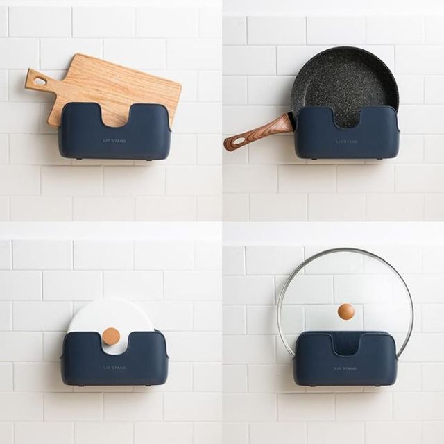 모던 주방 냄비뚜껑 거치대 소품 정리 받침대