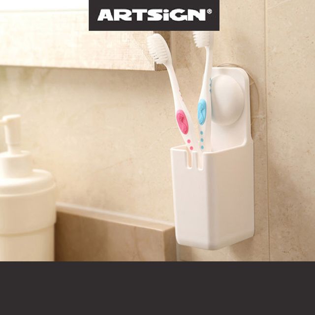 포인트 칫솔걸이 치솔걸이 다용도꽂이 백색