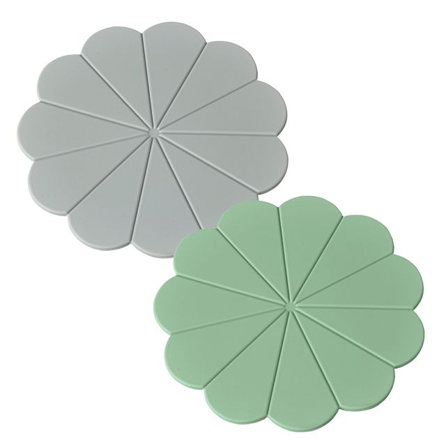 삼정076 실리콘 플라워 냄비받침 중형 병따개 주방받침 소품 주방잡화