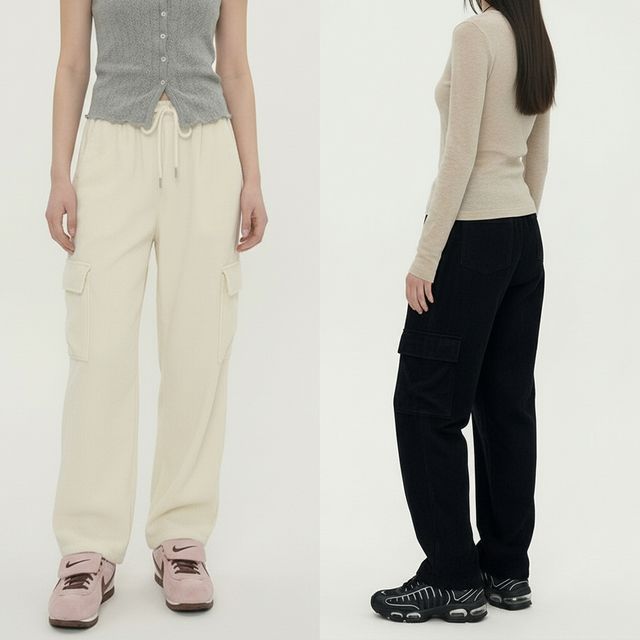 여성 코듀로이 카고 투웨이 밴딩 팬츠 JEB-1007082