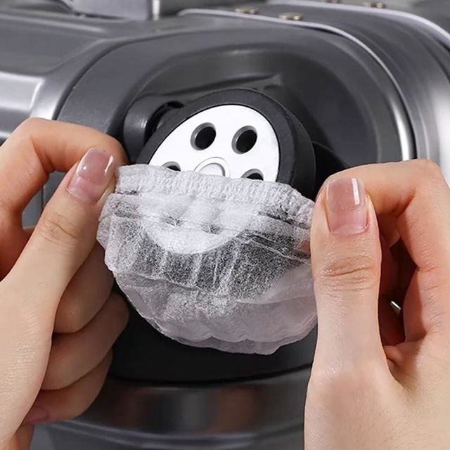 방진 캐리어 바퀴 보호커버 일회용 여행용 보호대