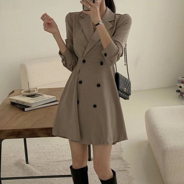 클래식 트렌치 더블 원피스 JSD-1007258