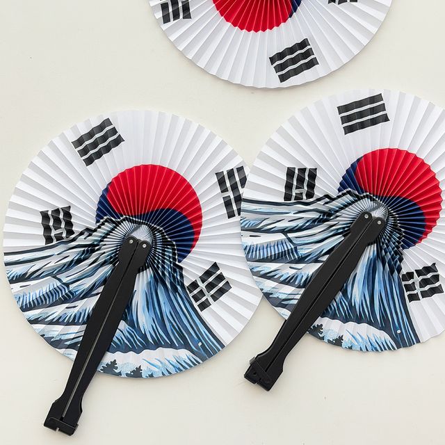 원형 태극기 접이식 손부채 1P DK-0690