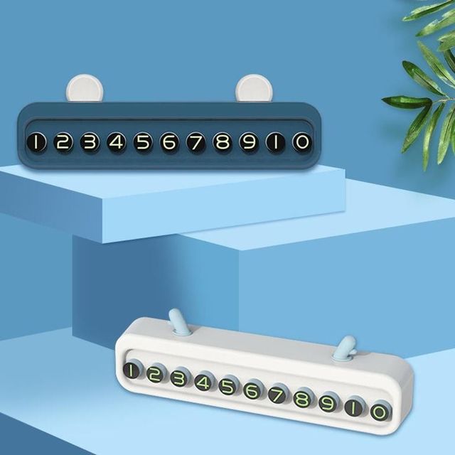 키밍 차량용 주차 번호판 전화번호 인테리어 소품