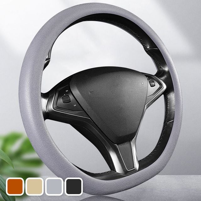 슬림핏 자동차 실리콘 핸들커버 논슬립 원형 D컷 공용