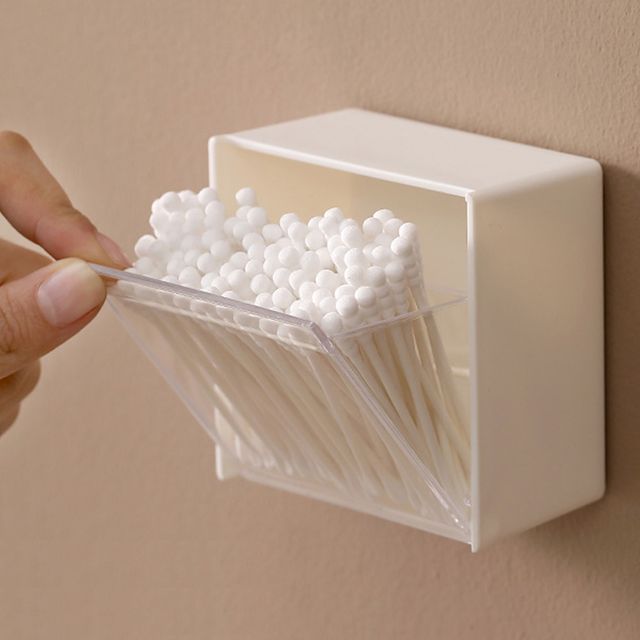 장만A716 생활방수 플립형 간편부착 벽걸이 소품보관함 열쇠함 욕실수납함 위생용품