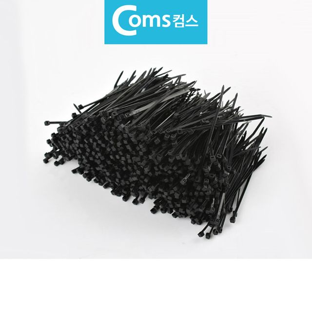 검정 케이블타이 1000개 10cm 전선타이 소형