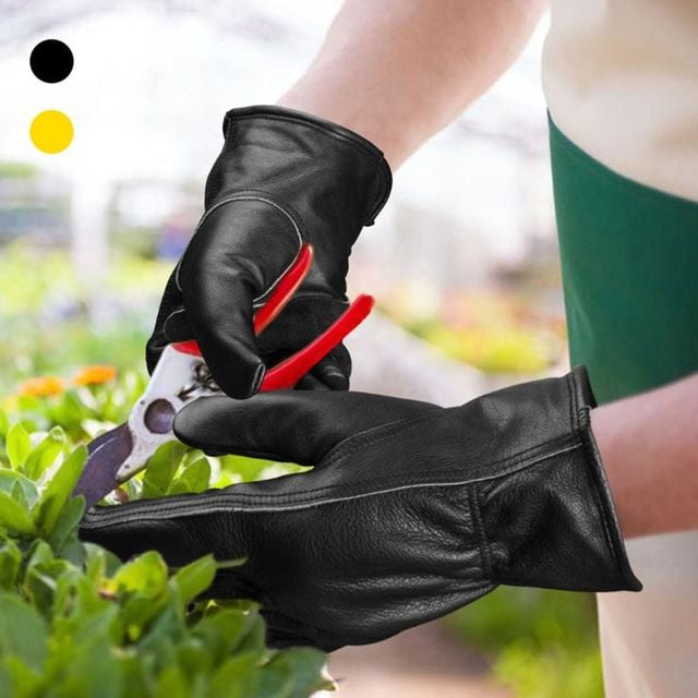 키밍 다용도 소가죽 캠핑 작업 장갑 아웃도어 라이딩용