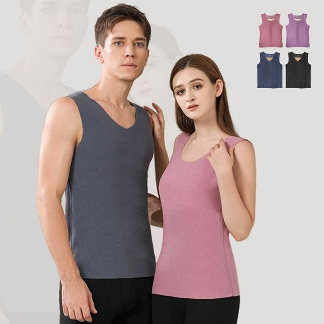 키밍 따뜻한 기모 민소매 속옷 겨울내의 런닝셔츠