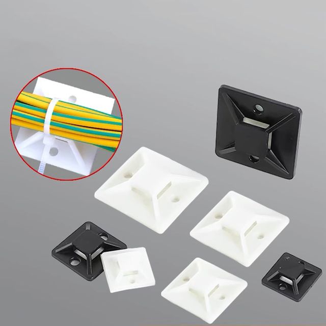 케이블 타이 마운트 100P 전선고정 브라켓 홀더 중형