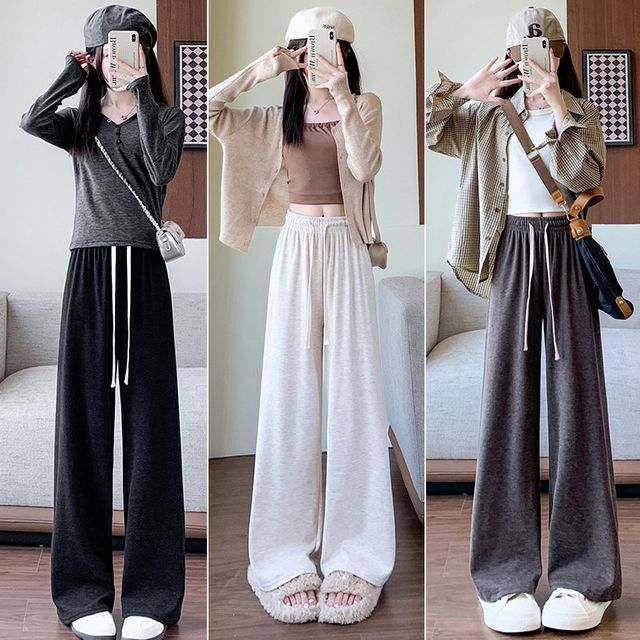 가을겨울 와이드 밴딩 팬츠 EL-1003436