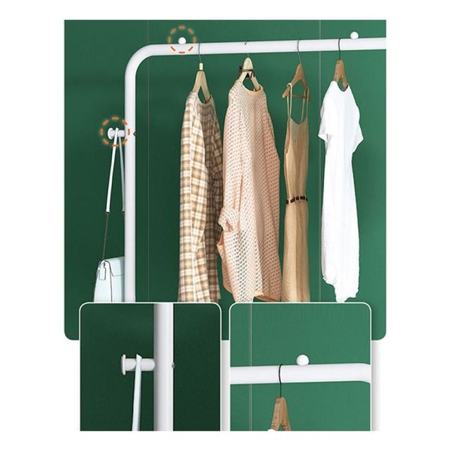 이동식 1단 2단 선반 행거 수납 정리 스탠드