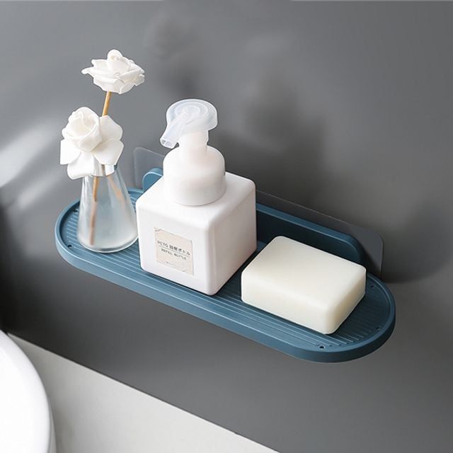 키밍 욕실 주방 벽선반 비누 받침대 조미료 트레이 세트