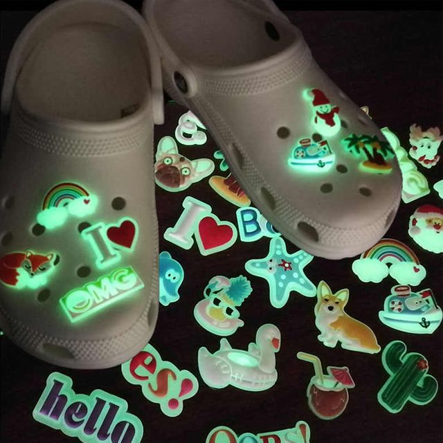 동물 식물 꽃 야광 실내화 꾸미기 악세사리 파츠