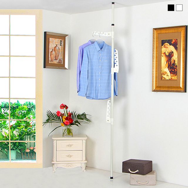 키밍 모던 스테인리스 3단 폴행거 접이식 옷걸이