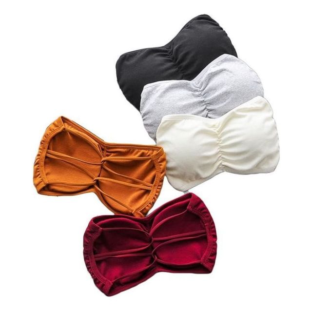 여름 오프숄더 노와이어 모달 브라 튜브탑 여성용