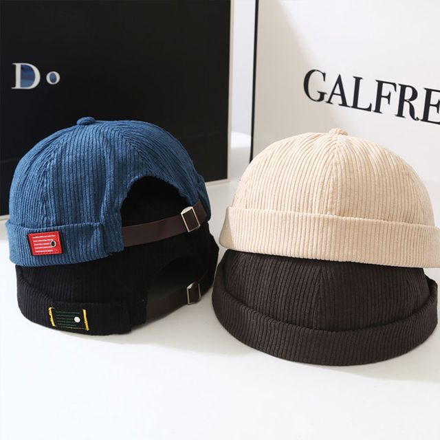 챙 없는 와치캡 코듀로이 골덴 모자 LM-1003458