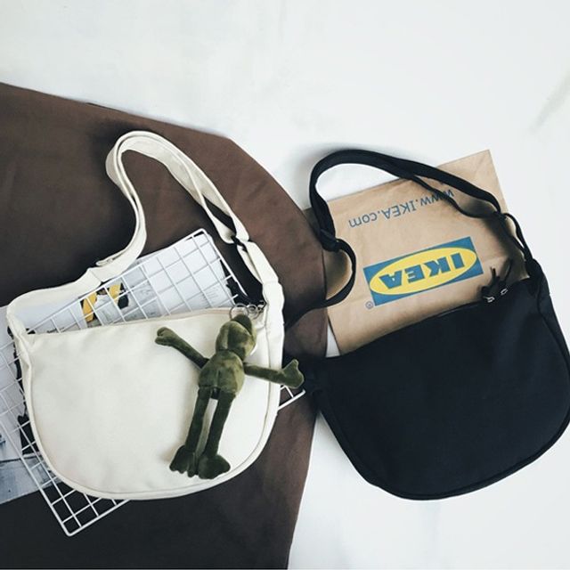 2컬러 데일리 캔버스 크로스백 바디백 가벼운가방