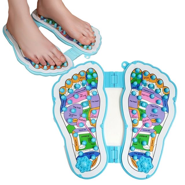 접이식 휴대용 발지압 패드 지압매트 발판 마사지매트