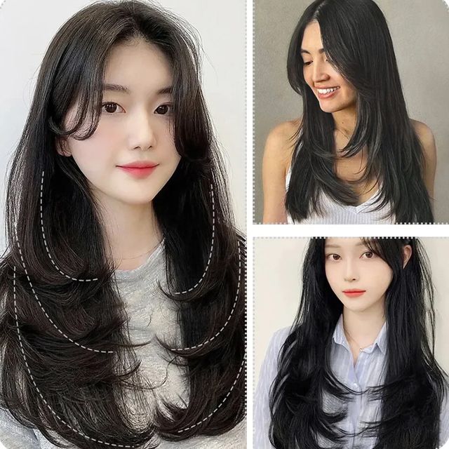 세린 레이어드 C컬 원터치 부분가발 SD-1003690