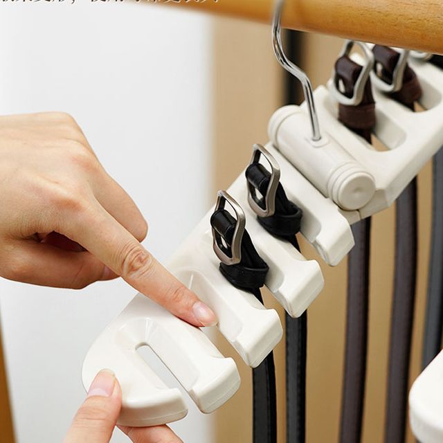 장만A803 접이식 벨크걸이 넥타이행거 모자고리 8구 소품걸이 옷걸이