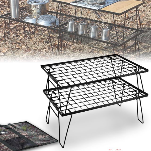 캠핑 접이식 테이블 야외 수납 정리 경량 폴딩선반
