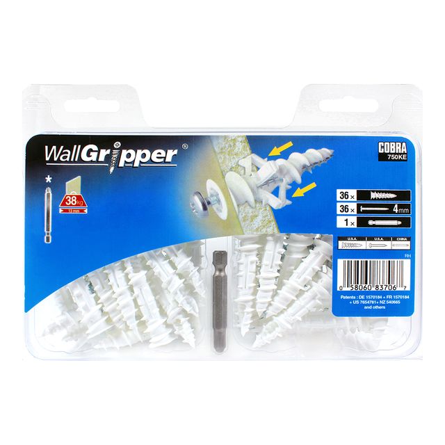 코브라 월그립퍼 750KE 석고피스 길이54mm