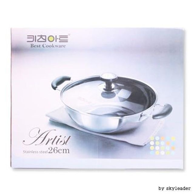 키친아트 아티스트 스텐냄비(전골 26cm)