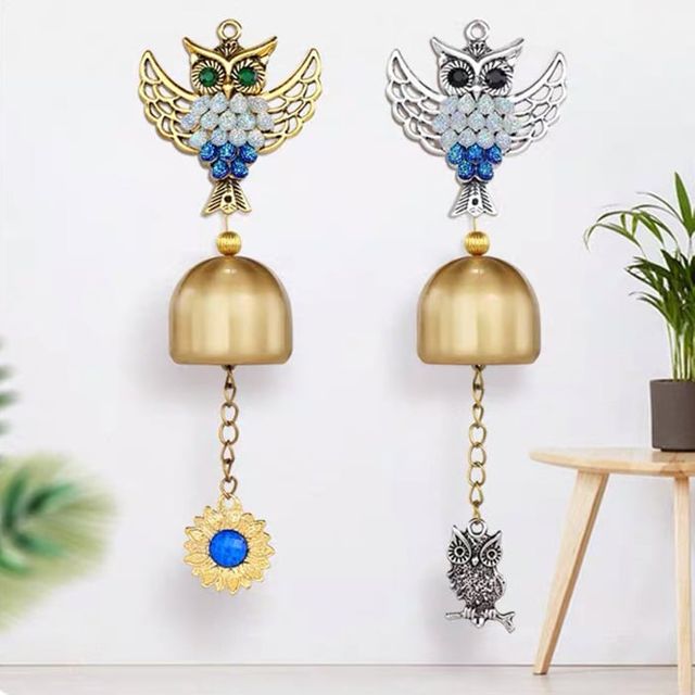 보석 부엉이 현관종 문종 도어벨 선물 풍경종 자석종