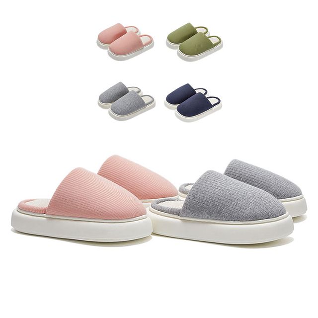 라텍스 겨울 털슬리퍼 남성 여성 커플 거실화 실내화