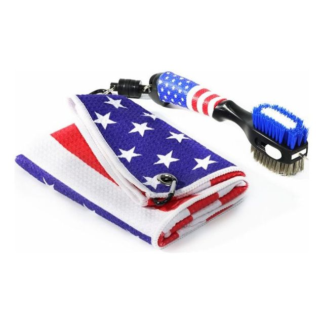 골프채 클리너 세트 브러시와 타월 청소 도구