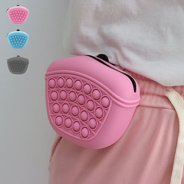애견 외출 실리콘 간식 주머니 사료가방 훈련 트릿백
