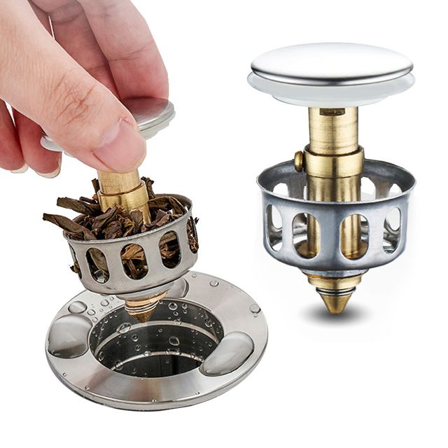 교체용 세면대 팝업 캡 세면기 거름망 간편교체 풉업