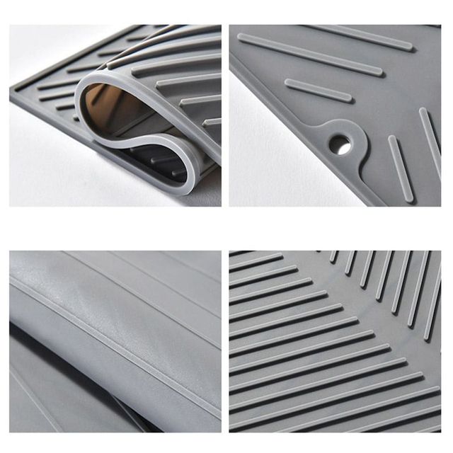 실리콘 식기 건조대 매트 그릇 정리대