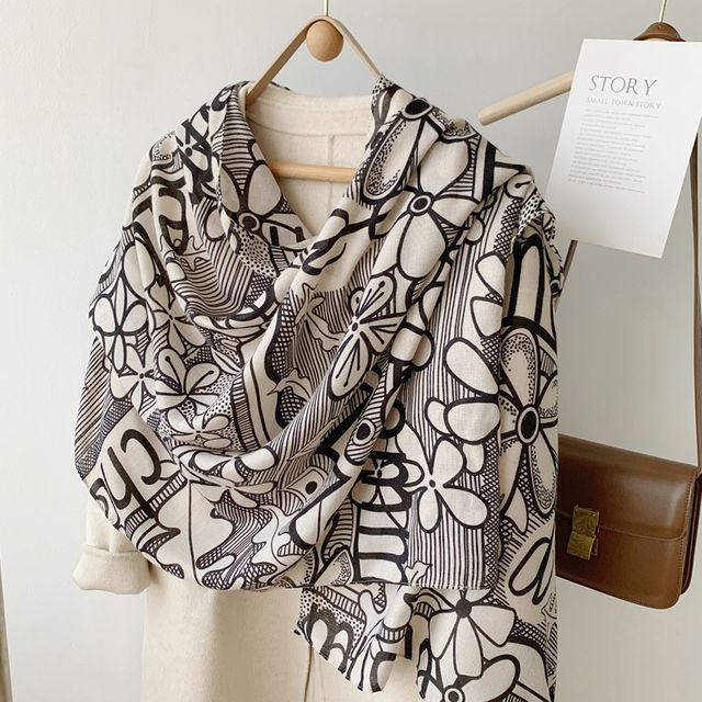 봄스카프 가을 사각 스카프숄 T타입 IDTS-009